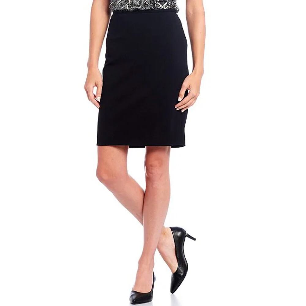 Calvin Klein High Rise Black Pencil Skirt Professional Suit Skirt Size 2 XS